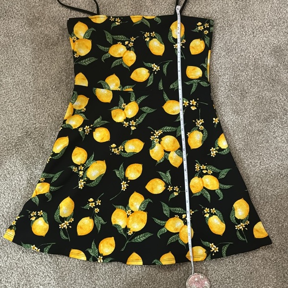 Cute Black Sun Dress w/ Lemons 🍋🖤 - Picture 7 of 10